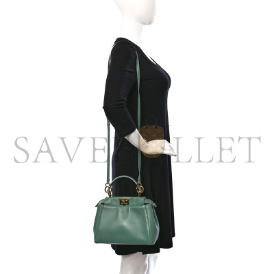 FENDI FF NAPPA MINI PEEKABOO ICONIC SATCHEL  (23*18*11cm) 